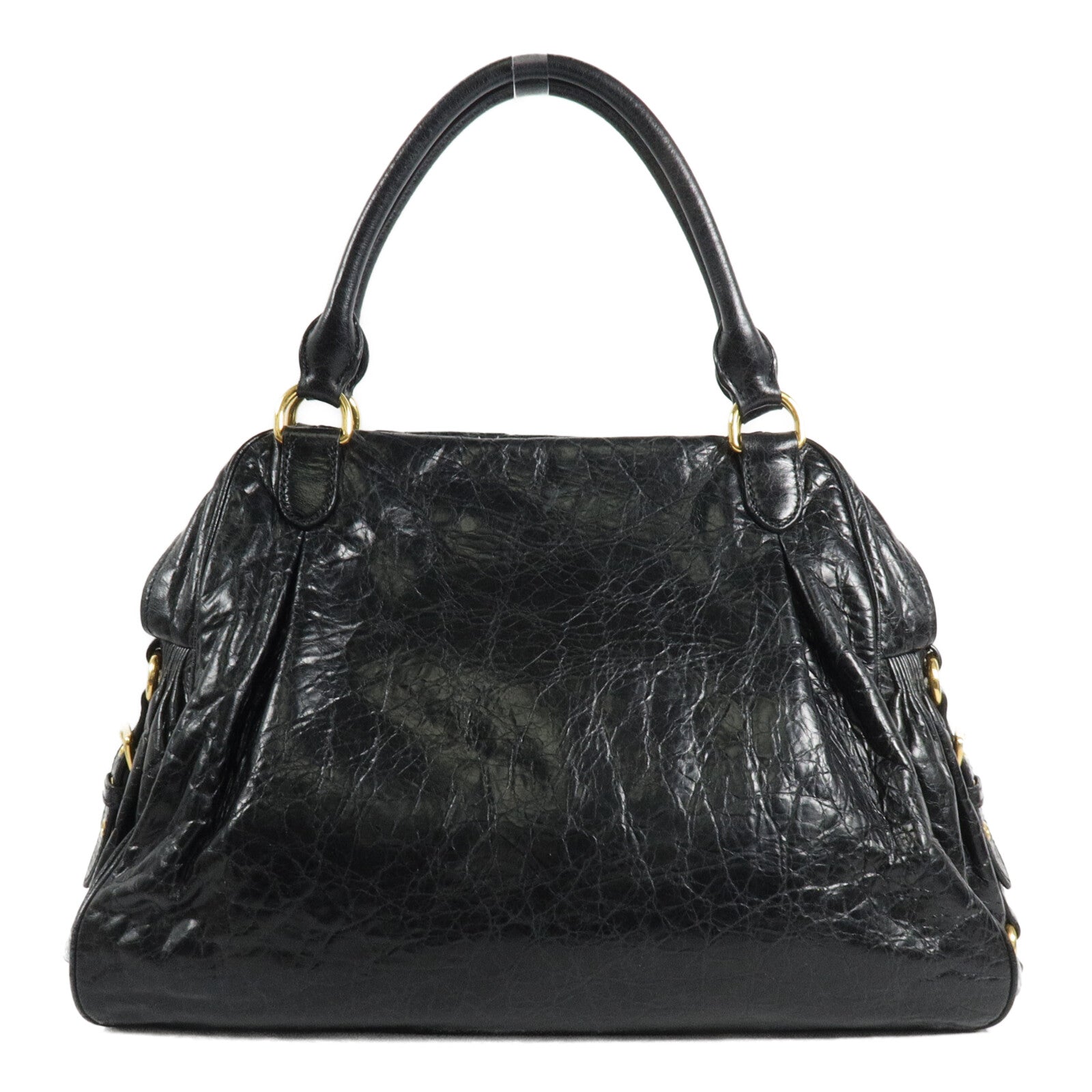 Miu Miu 牛皮皮革Vitello Lux Charm手挽肩背兩用袋