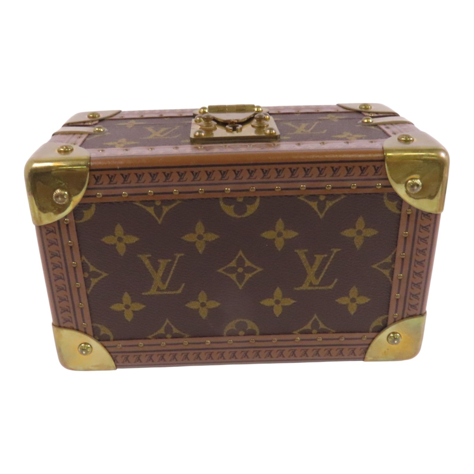 LOUIS VUITTON Monogram Coffret Tresor Box20金扣經典手提箱