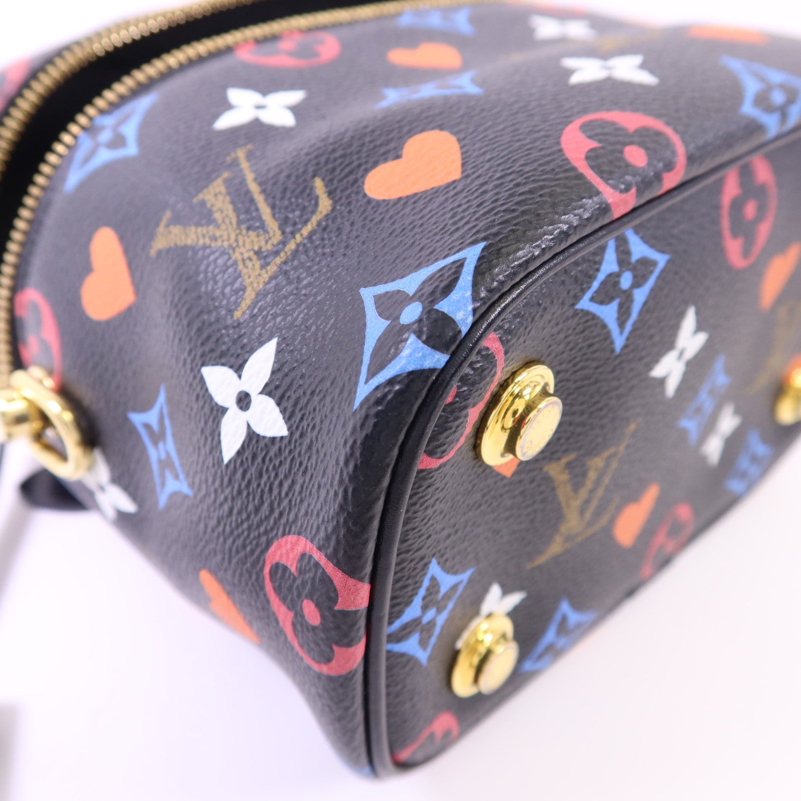 LOUIS VUITTON Monogram Game On Vanity PM金扣手挽肩背兩用袋