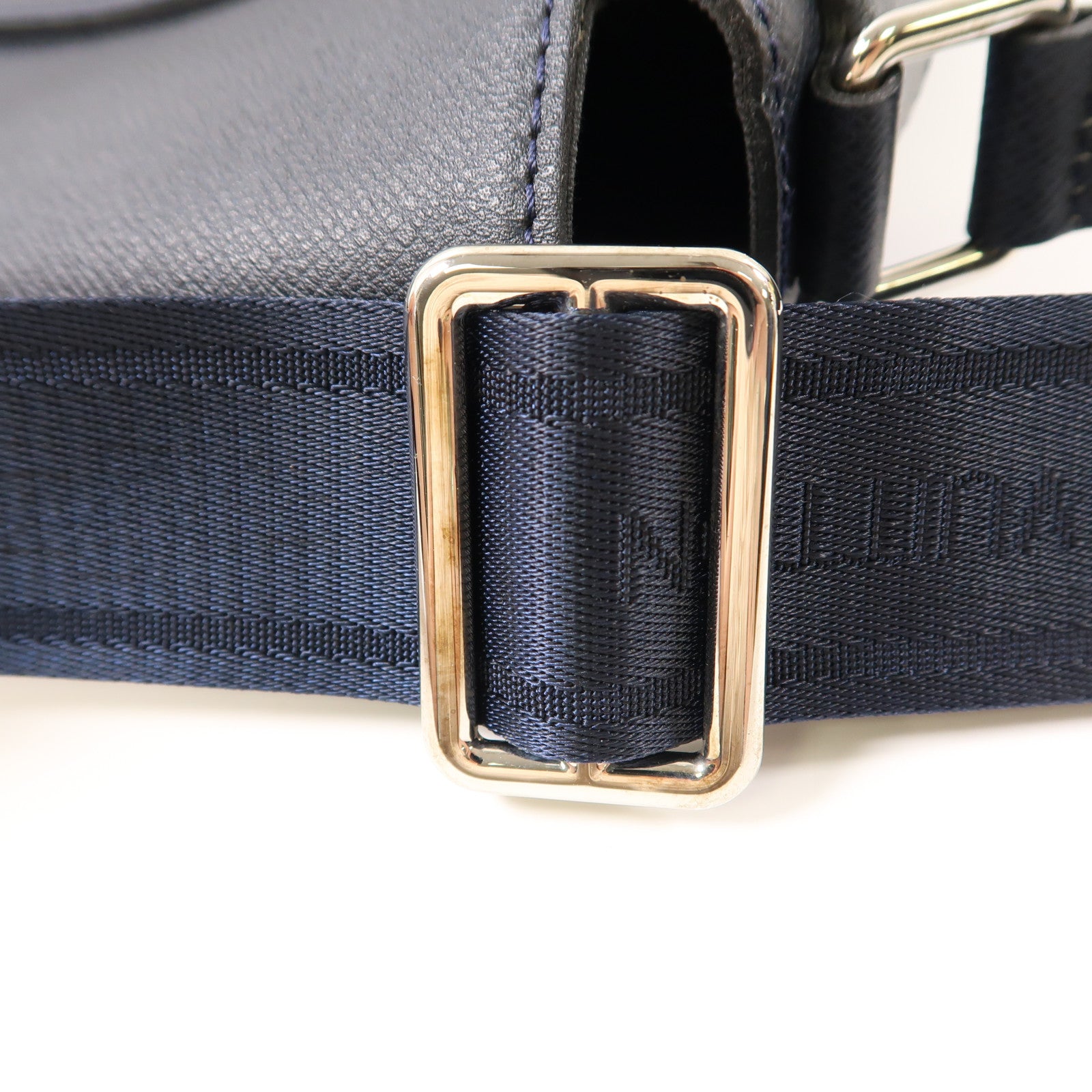 LOUIS VUITTON Taiga Roman MM銀扣肩背袋