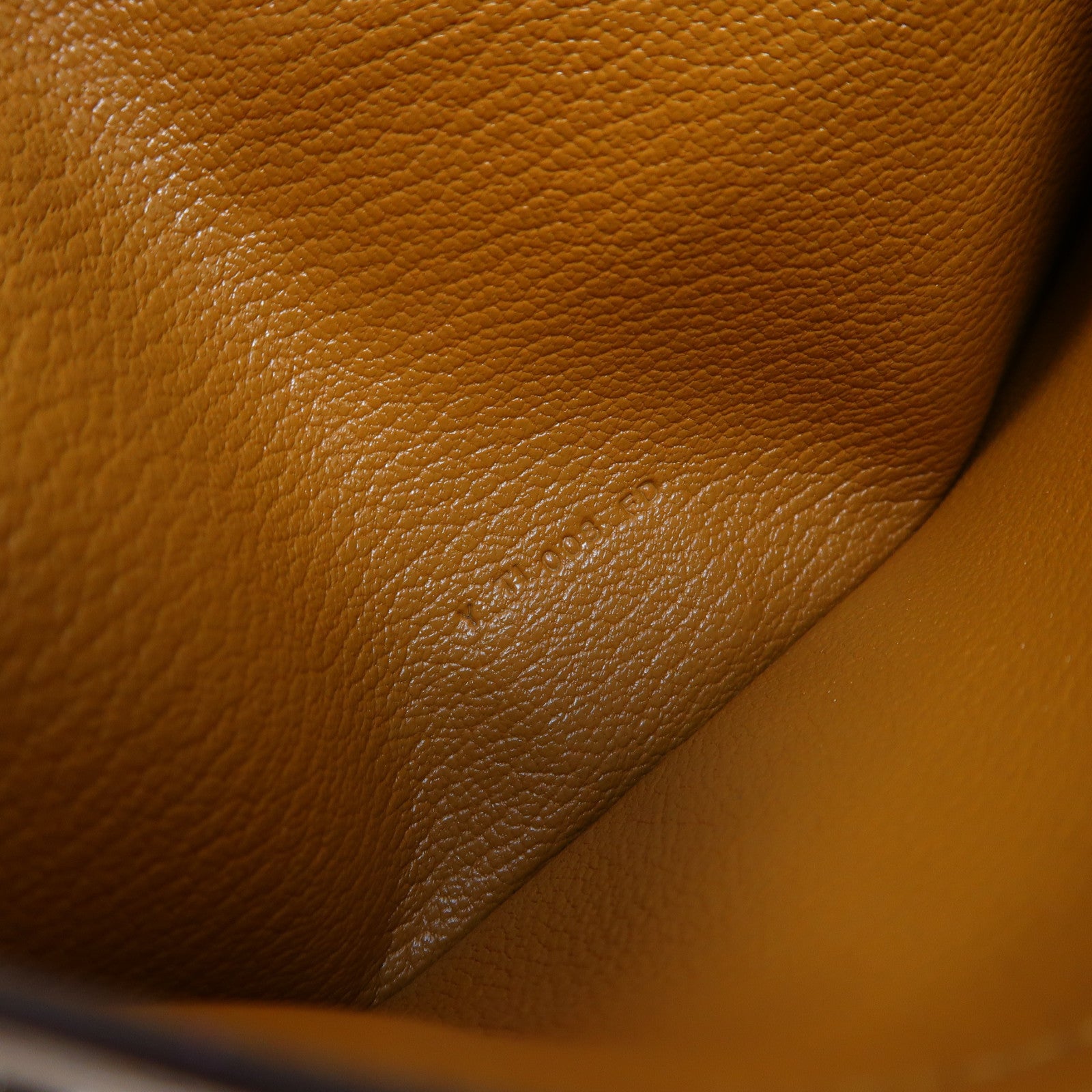 HERMES Chevre皮革Bearn Wallet銀扣長錢包Caramel/焦糖色