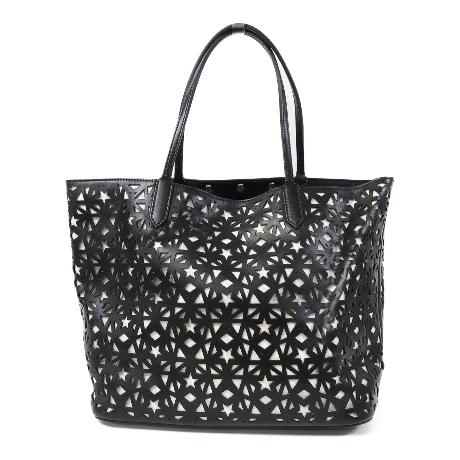 GIVENCHY 牛皮皮革Antigona Shopper銀扣手挽袋黑色
