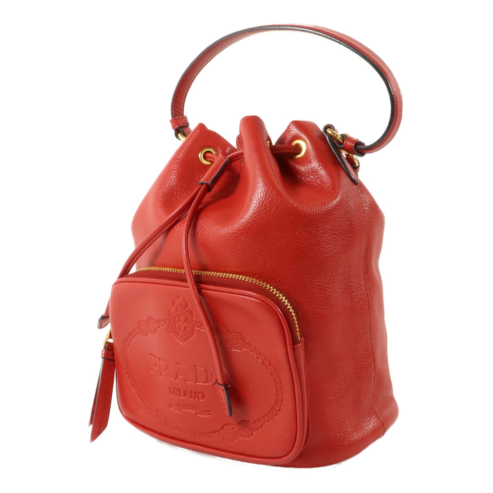PRADA 牛皮皮革2 Way Shoulder手挽肩背兩用袋