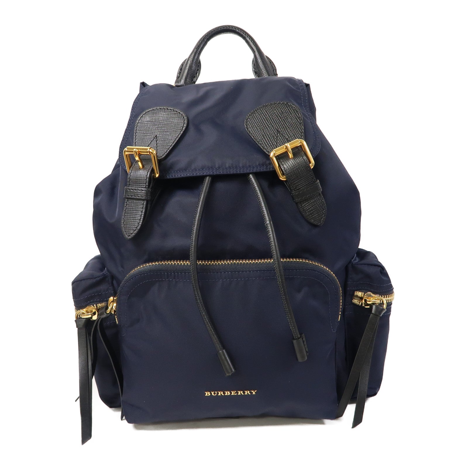 BURBERRY 尼龍Backpack金扣背包藍色