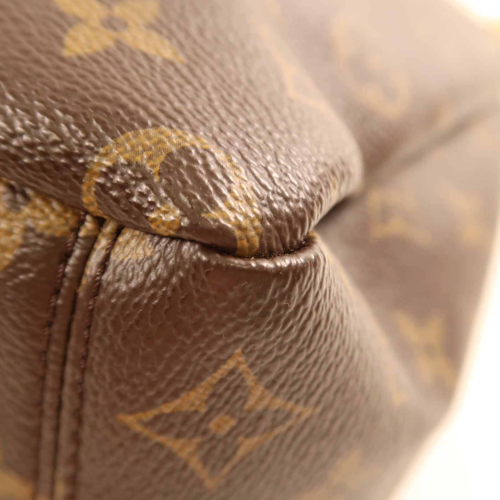 LOUIS VUITTON LV GHW Palas MM Shoulder Bag M41064 Monogram Brown