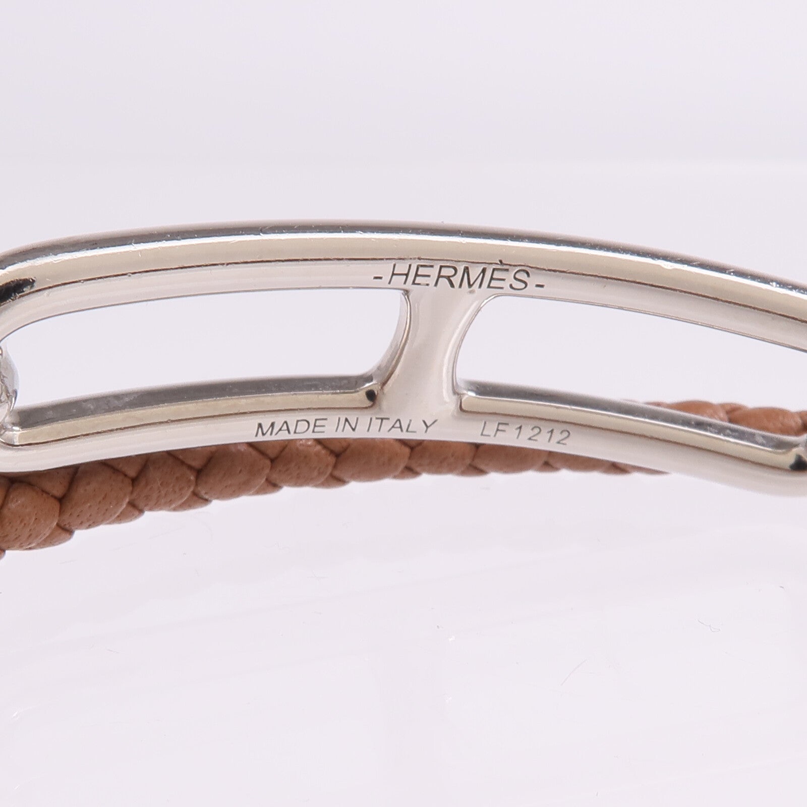 HERMES Swift皮革Roulis Double Tour銀扣手帶