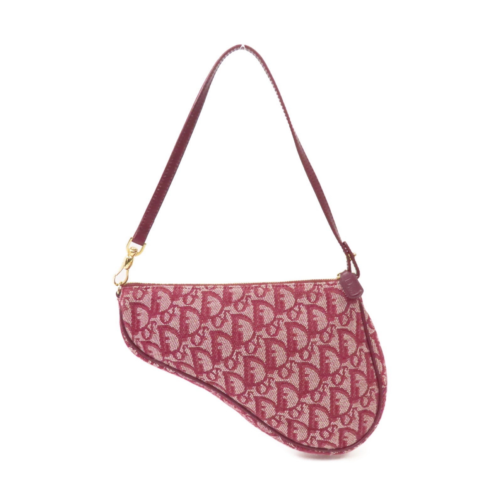 Dior 帆布Shoulder Bag金扣肩背袋紅色