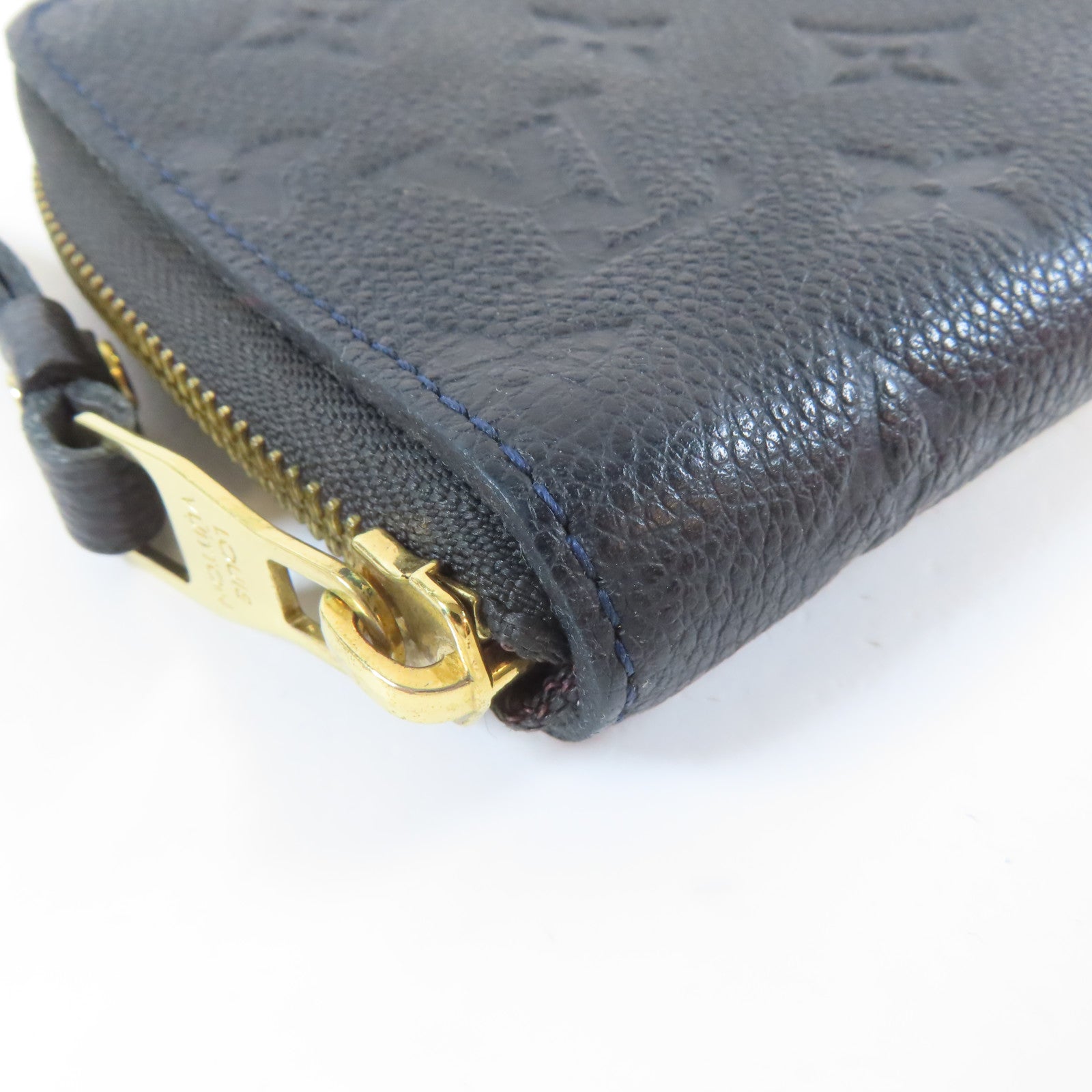 LOUIS VUITTON Monogram Empreinte Secret Compact Wallet金扣錢包黑色