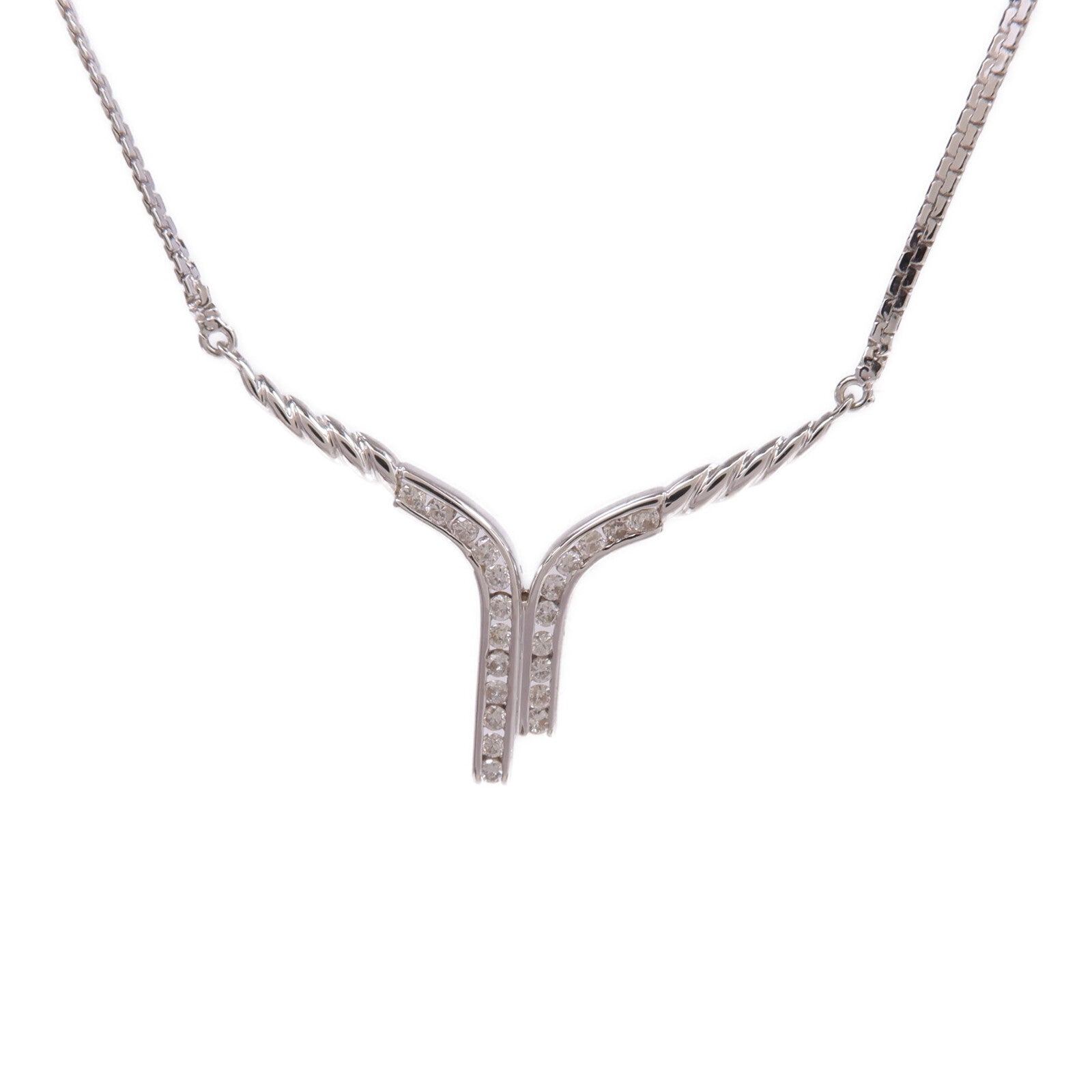 JEWELRY 【激減優惠】18K白金Diamond Necklace鑽石項鍊