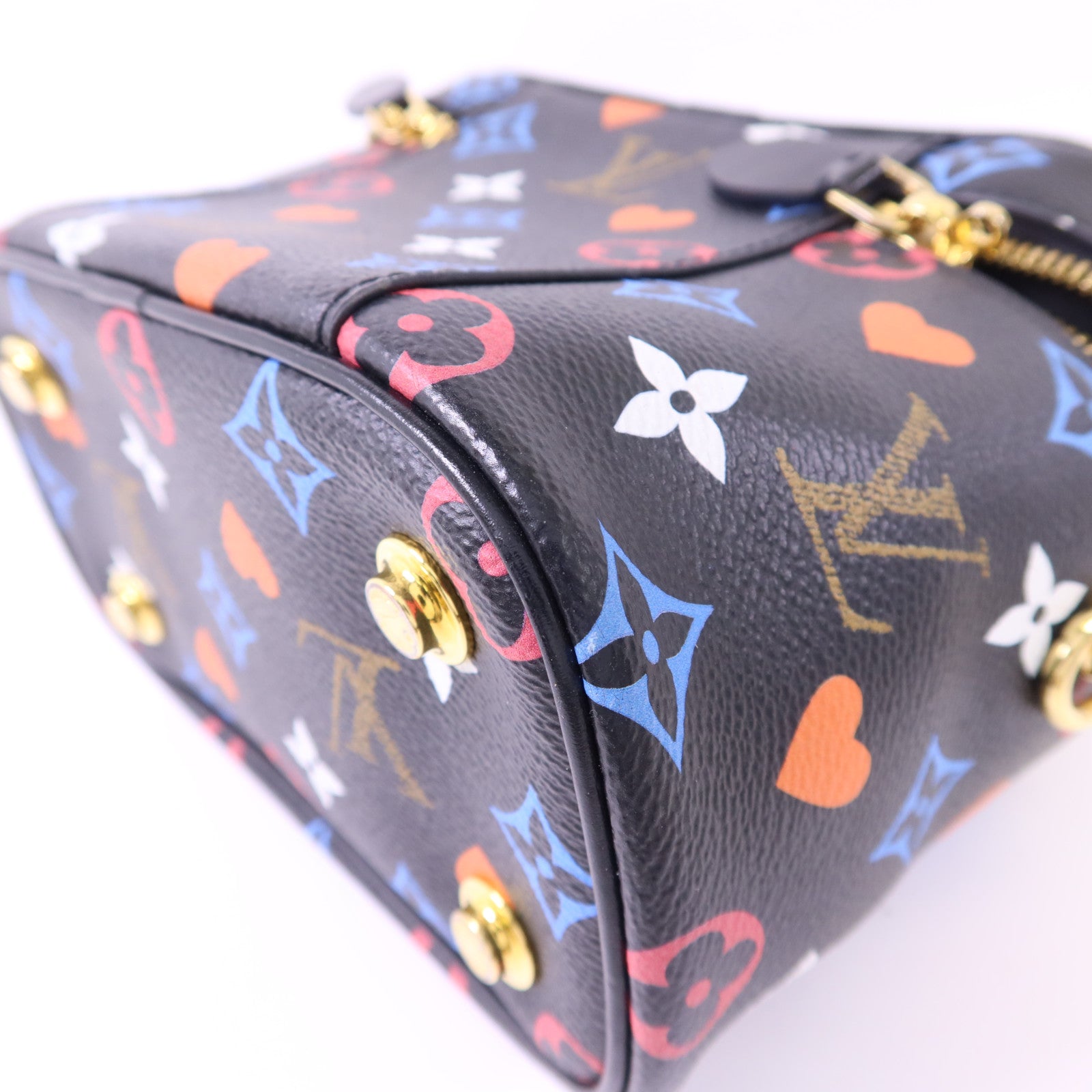 LOUIS VUITTON Monogram Game On Vanity PM金扣手挽肩背兩用袋