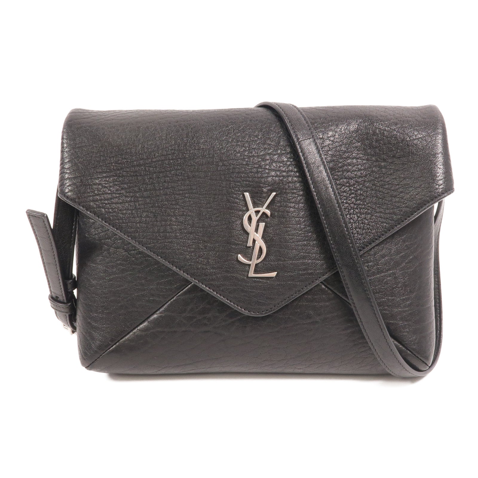 SAINT LAURENT 羊皮皮革Cassandra Envelope Messenger肩背袋
