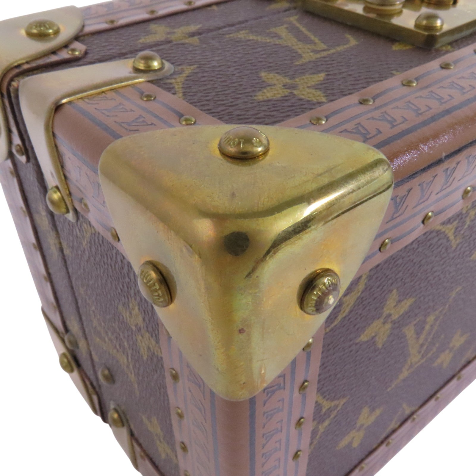 LOUIS VUITTON Monogram Coffret Tresor Box20金扣經典手提箱