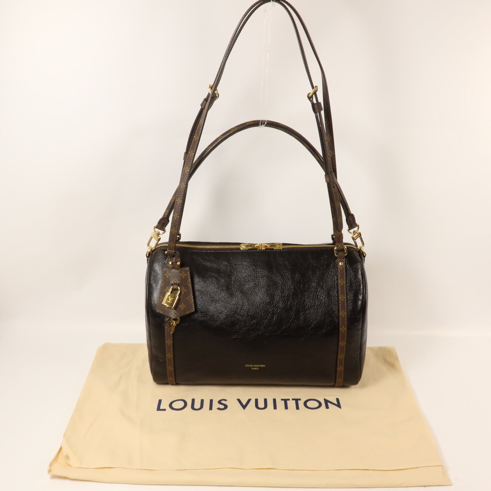 LOUIS VUITTON 牛皮皮革/Monogram Express MM手挽肩背兩用袋