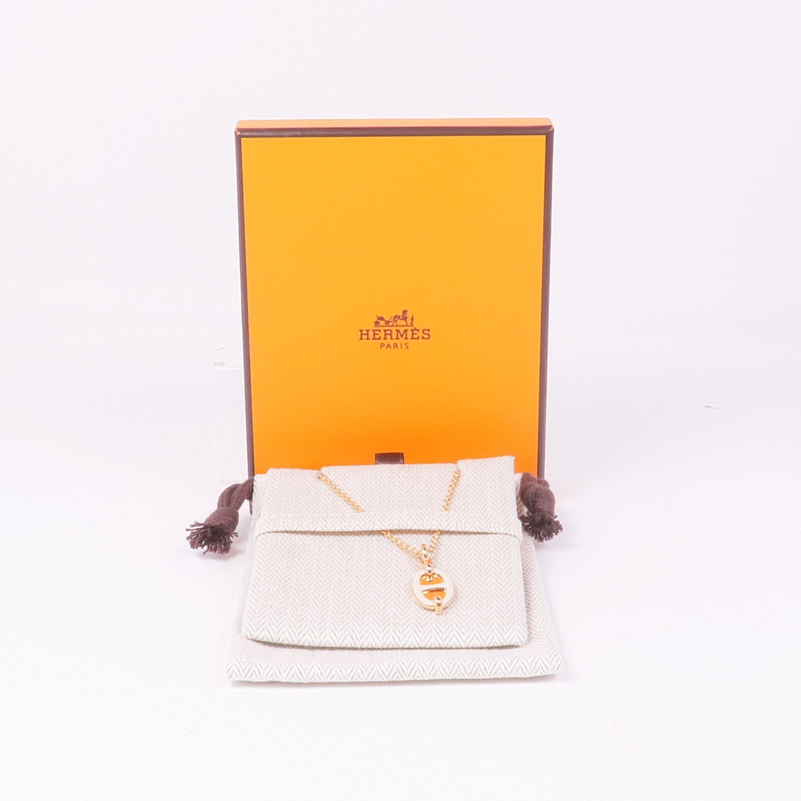 HERMES 金屬Mini Maillon項鍊