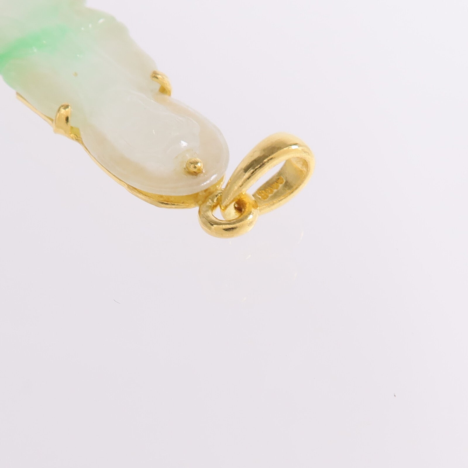 JEWELRY 24K黃金Pendant Top翡翠吊墜
