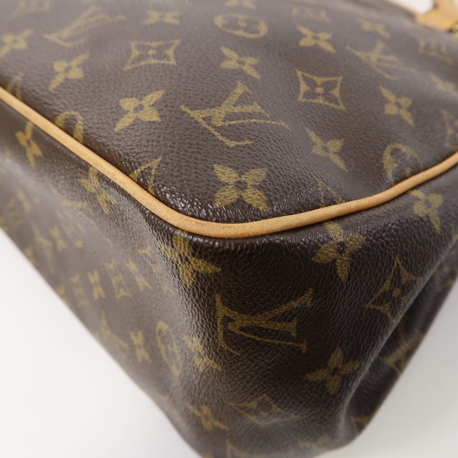LOUIS VUITTON Monogram Batignolles Vertical金扣肩背袋啡色