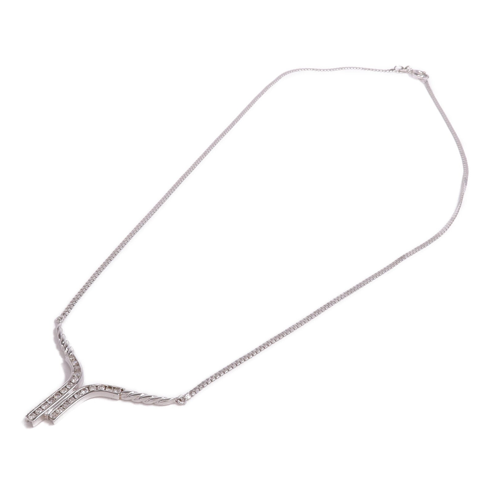 JEWELRY 【激減優惠】18K白金Diamond Necklace鑽石項鍊