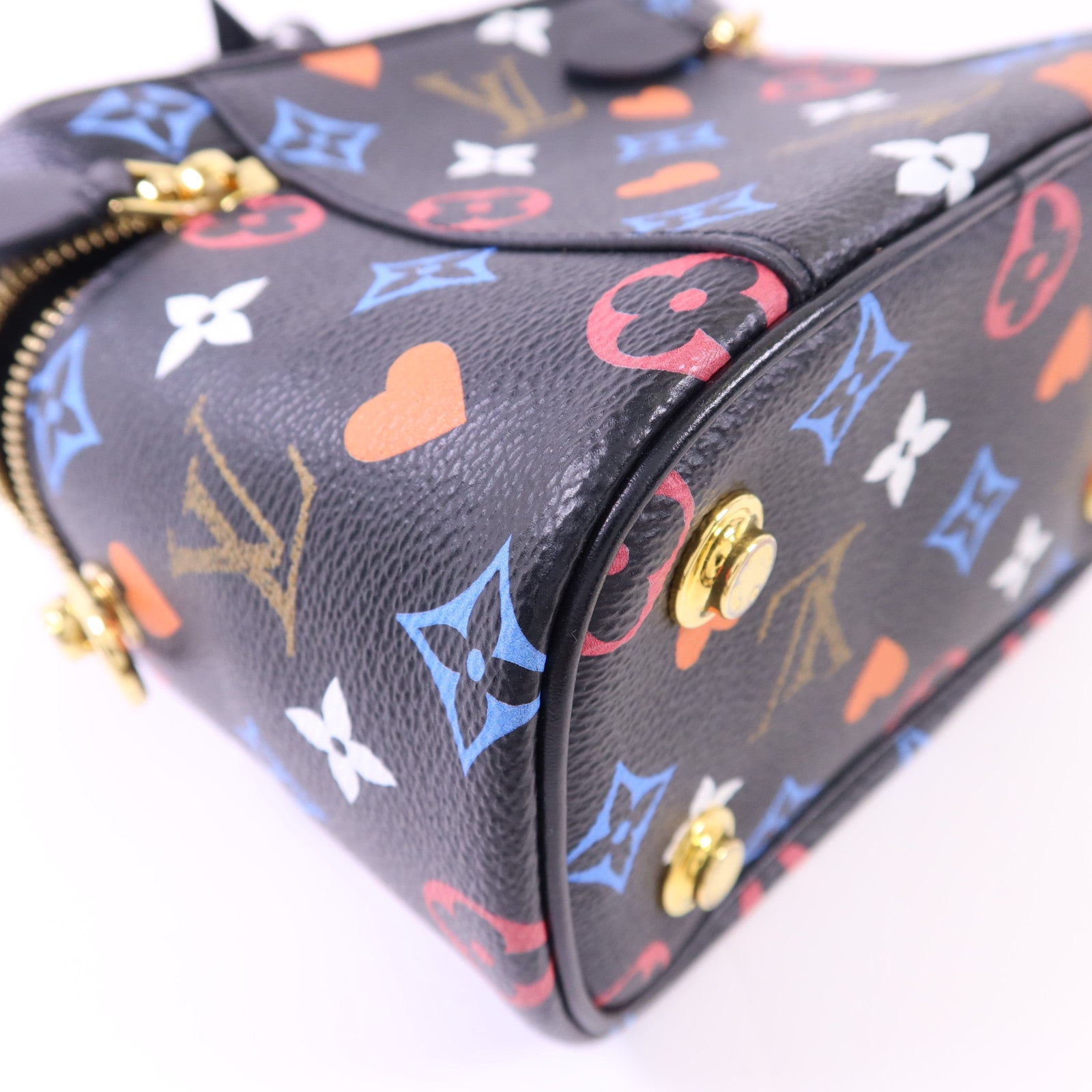 LOUIS VUITTON Monogram Game On Vanity PM金扣手挽肩背兩用袋