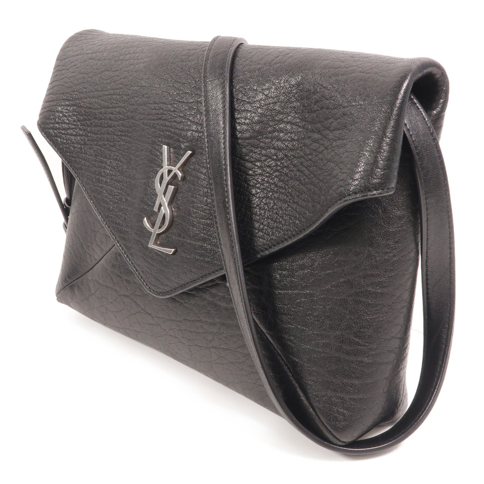 SAINT LAURENT 羊皮皮革Cassandra Envelope Messenger肩背袋