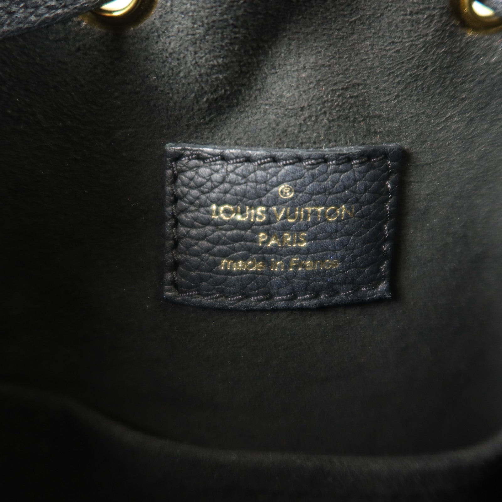 LOUIS VUITTON 牛皮皮革Lockme Bucket金扣手挽袋