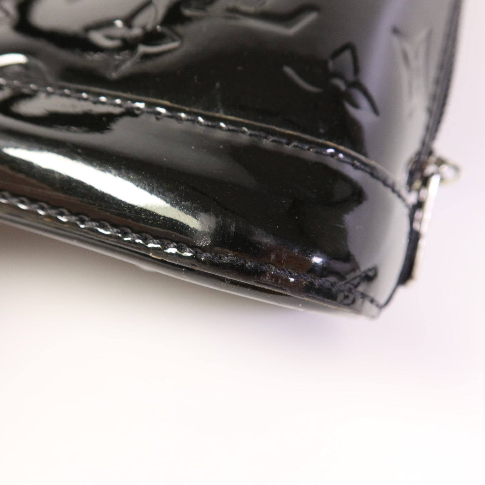 LOUIS VUITTON Vernis Alma BB銀扣手挽肩背兩用袋