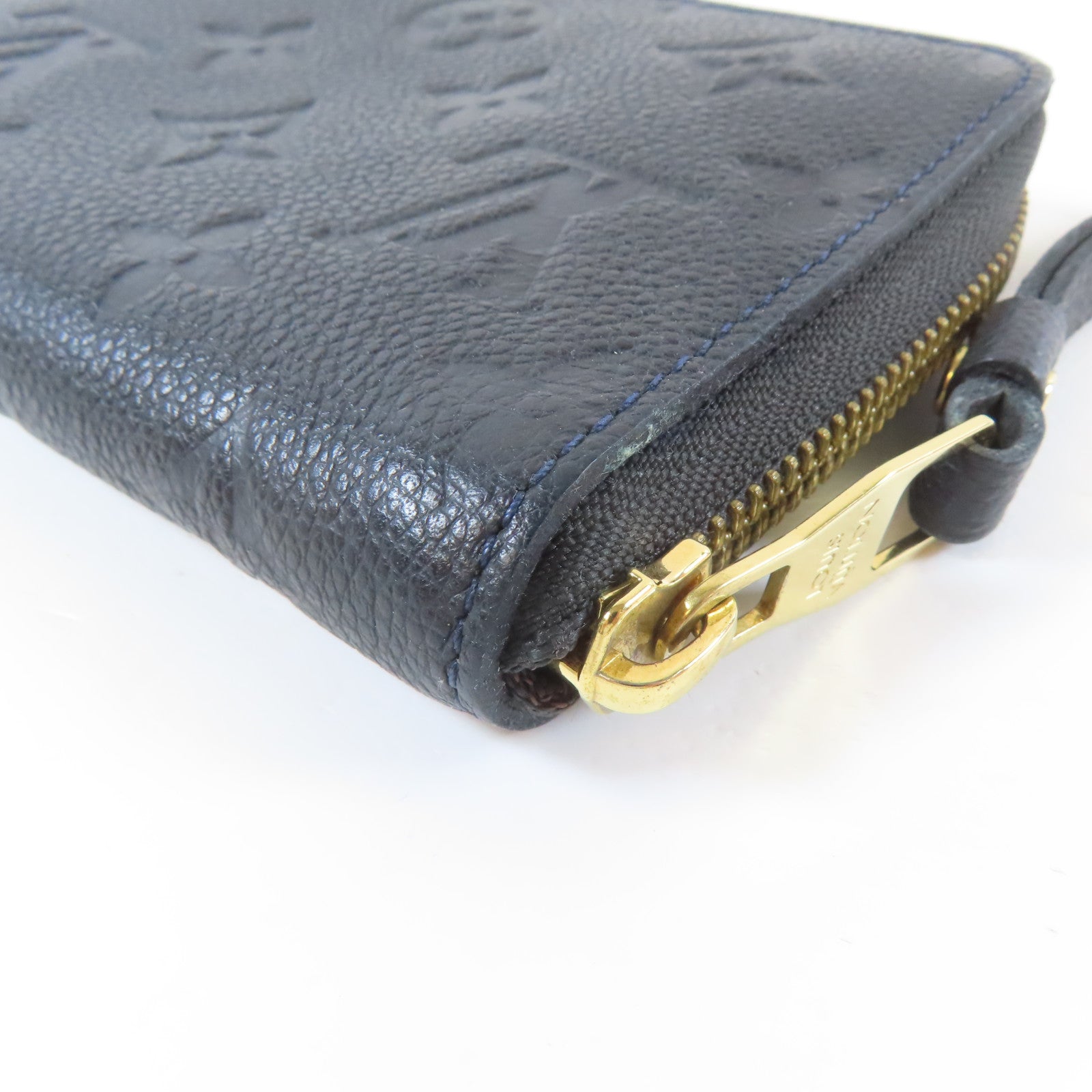 LOUIS VUITTON Monogram Empreinte Secret Compact Wallet金扣錢包黑色