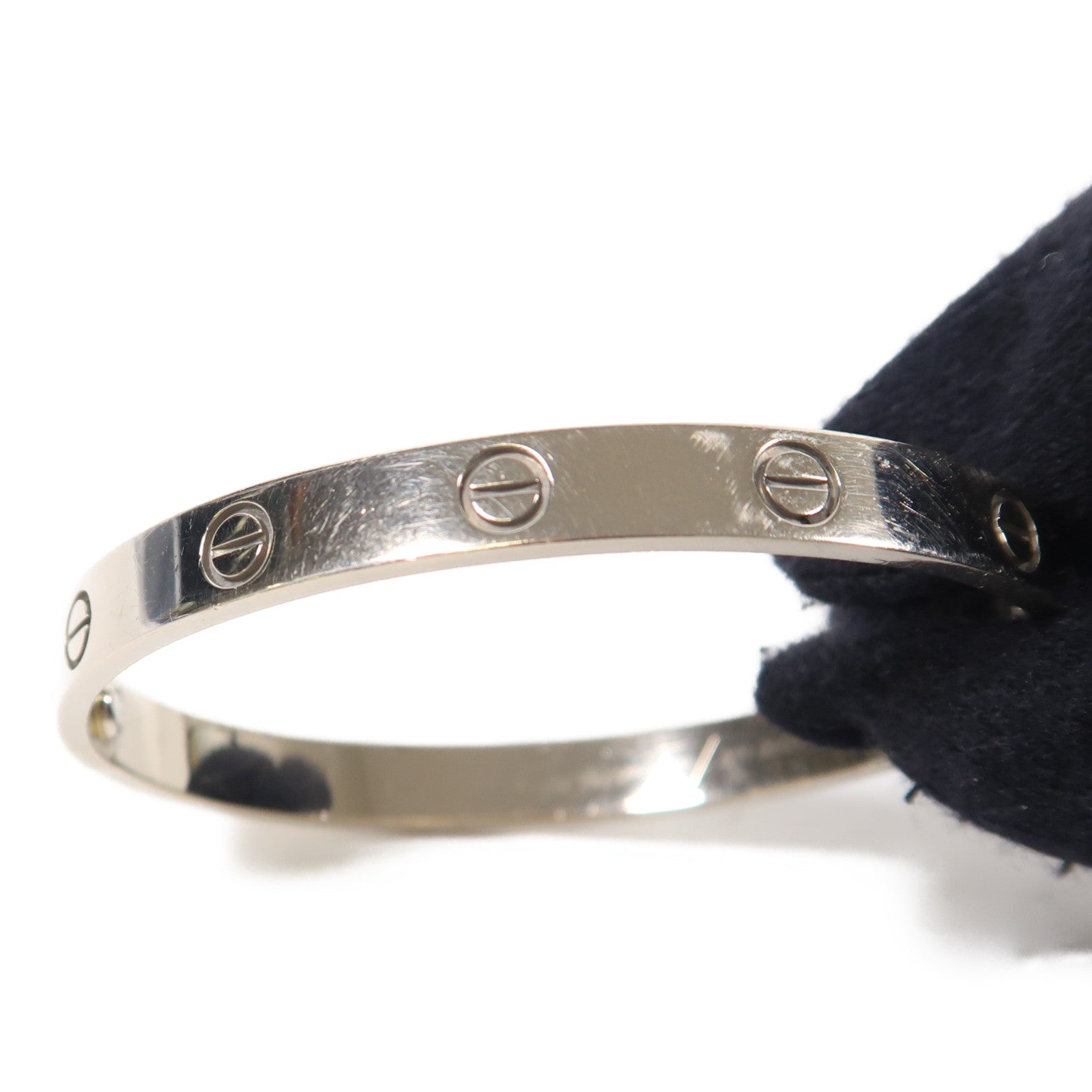 CARTIER 【激減優惠】18K白金Love Bracelet手鐲Cartier#17