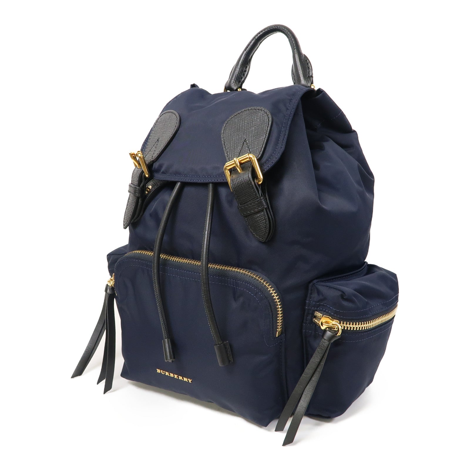 BURBERRY 尼龍Backpack金扣背包藍色