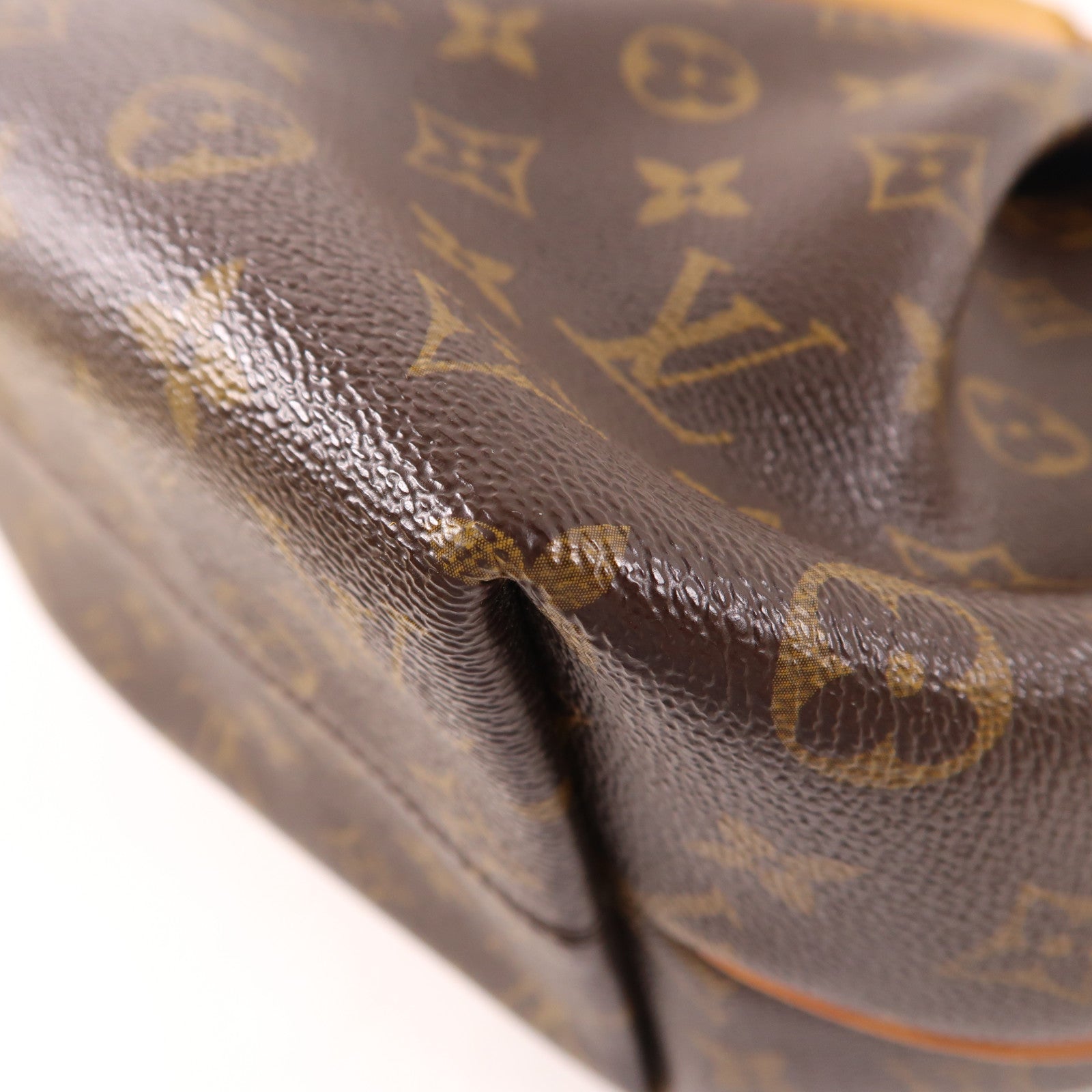 LOUIS VUITTON Monogram Turenne MM金扣手挽肩背兩用袋棕色
