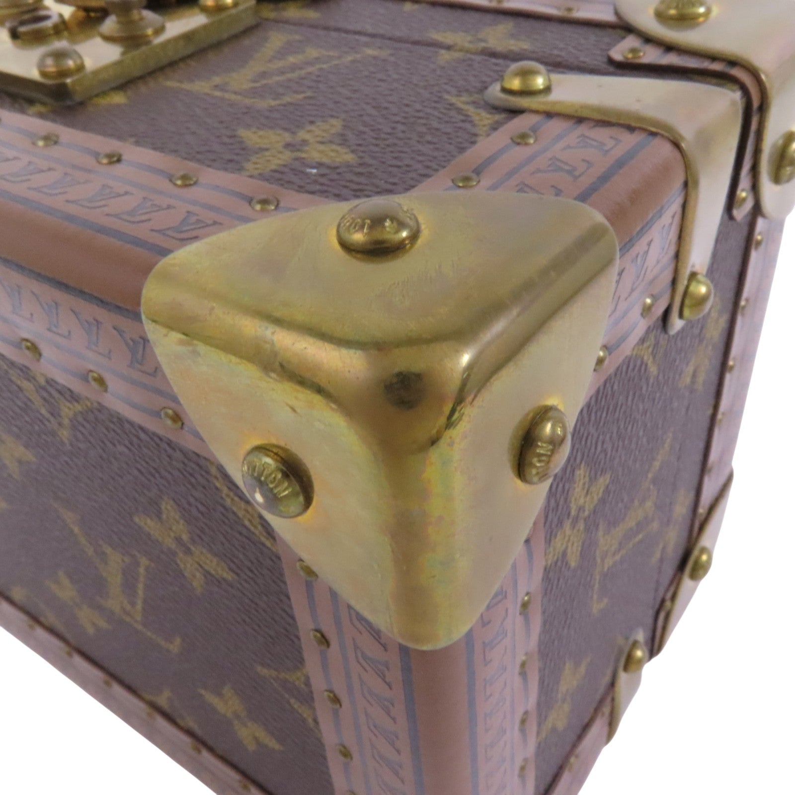 LOUIS VUITTON Monogram Coffret Tresor Box20金扣經典手提箱