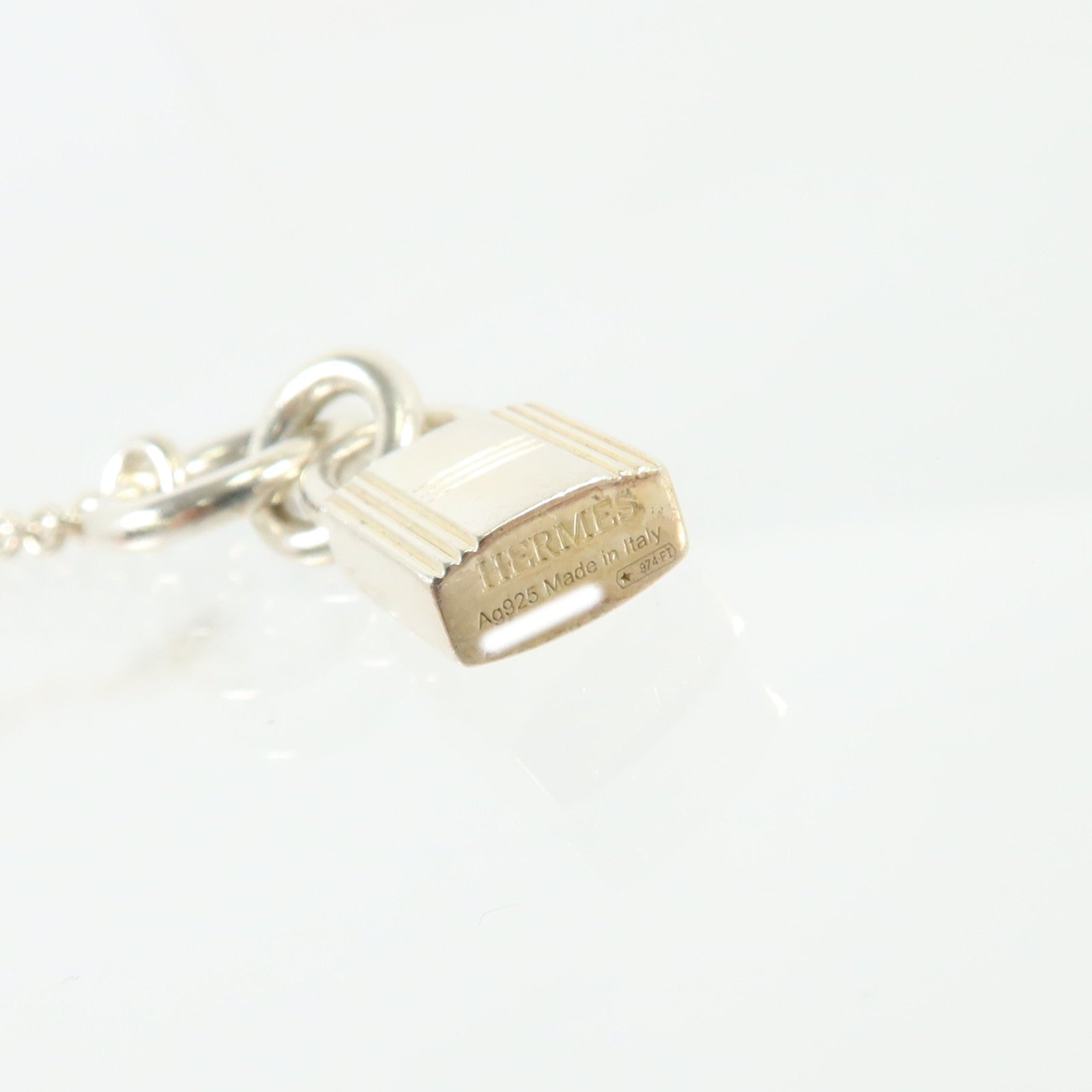 HERMES 925純銀Kelly Cadenas Pendant