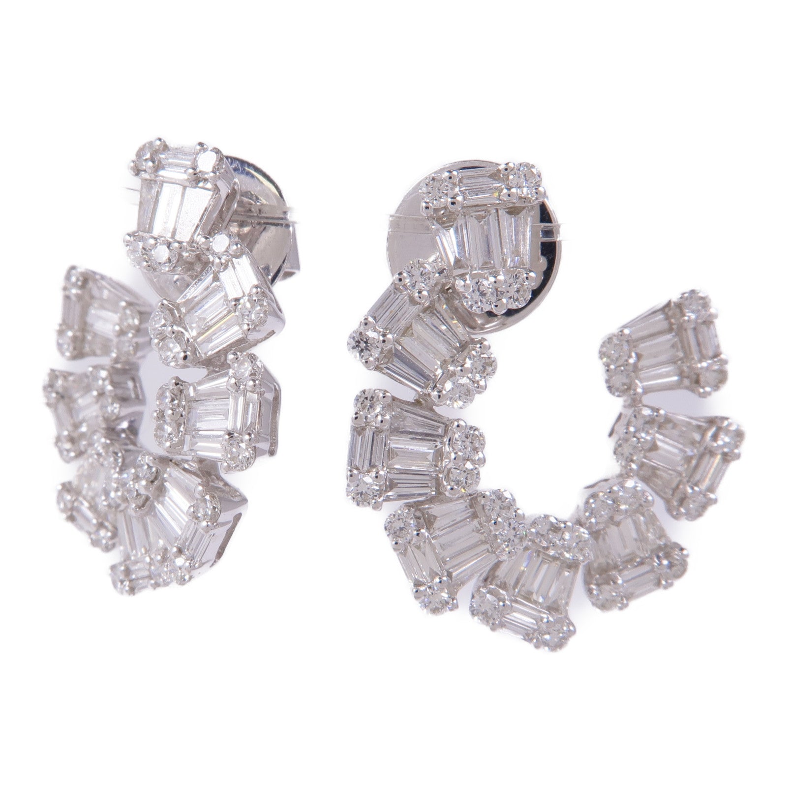 JEWELRY 18K白金Diamond Earrings鑽石耳環