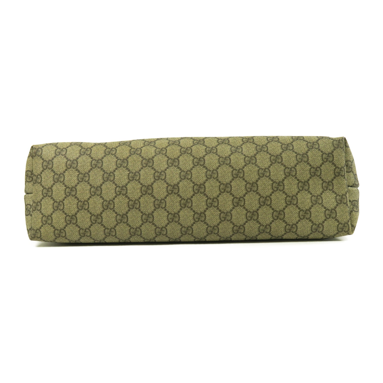 GUCCI 【激減優惠】塗層帆布Tote Bag銀扣手挽袋啡色
