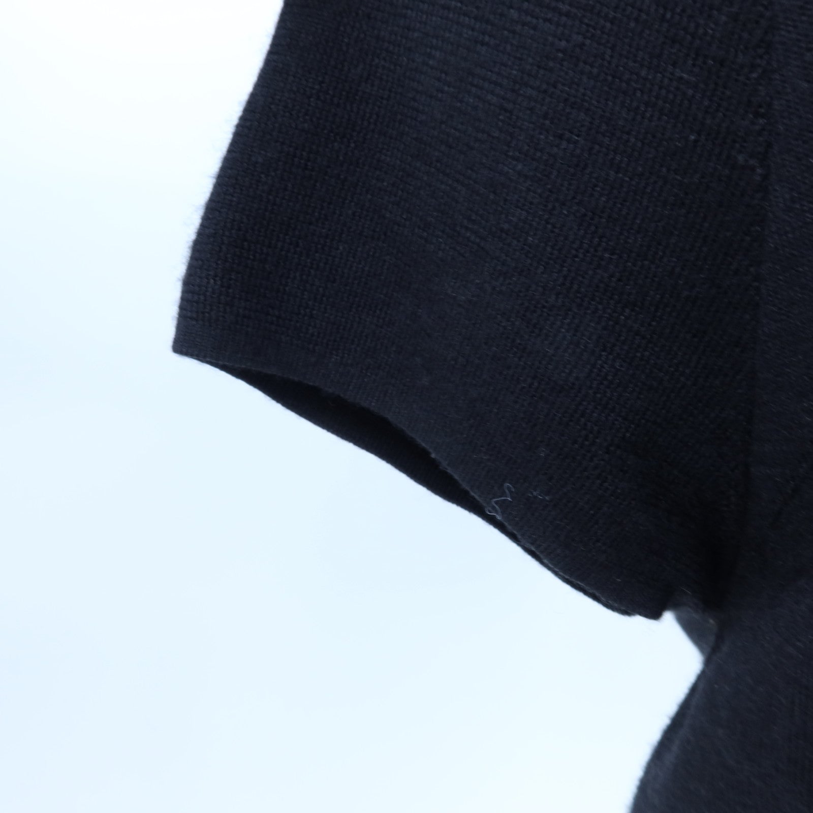 HERMES Cashmere/Silk Ex-Libris Short Sleeve Knitwear針織
