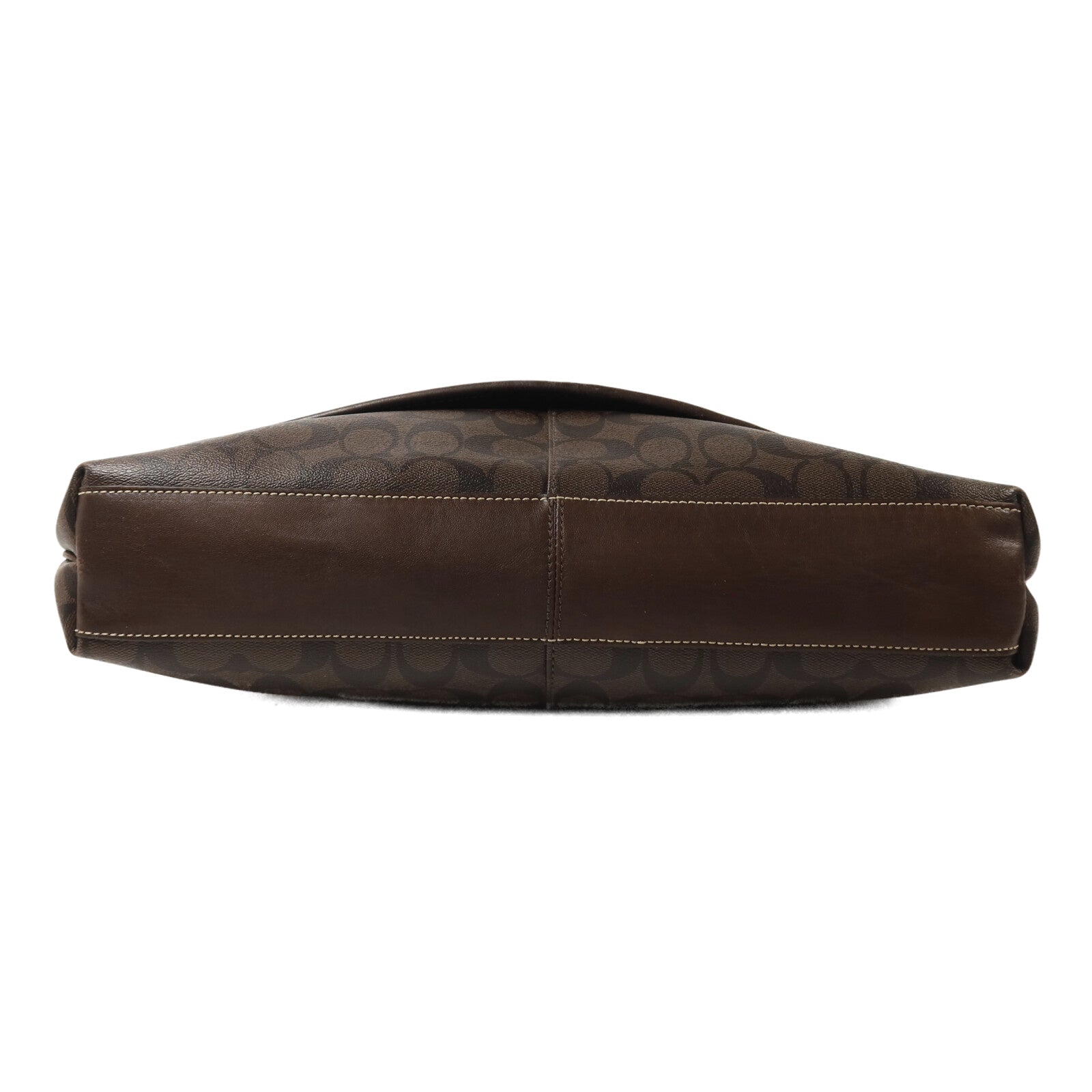 COACH 塗層帆布Shoulder Bag銀扣肩背袋