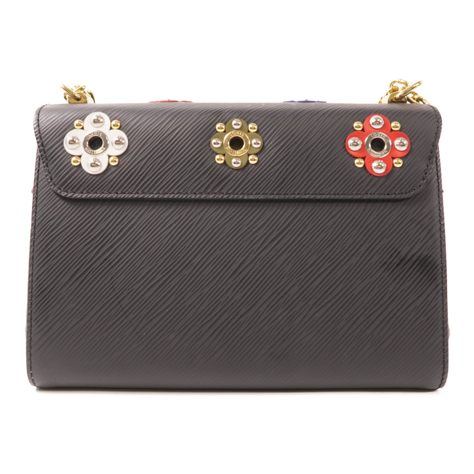 LOUIS VUITTON Epi Mechanical Flowers Twist金扣肩背袋