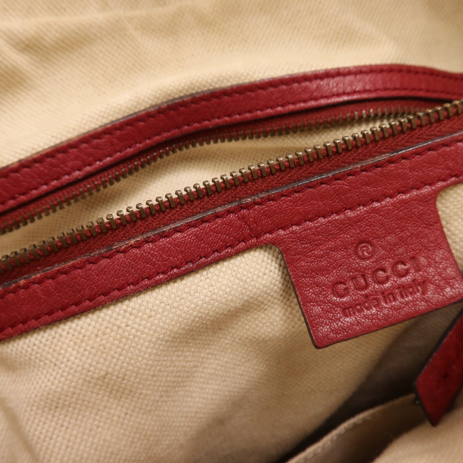 GUCCI 帆布Shoulder Bag金扣手挽肩背兩用袋