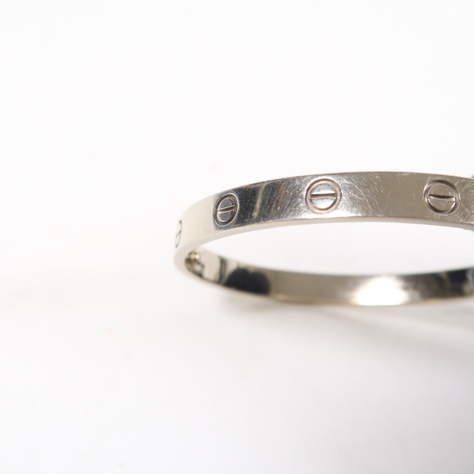CARTIER 【激減優惠】18K白金Love Bracelet手鐲Cartier#17