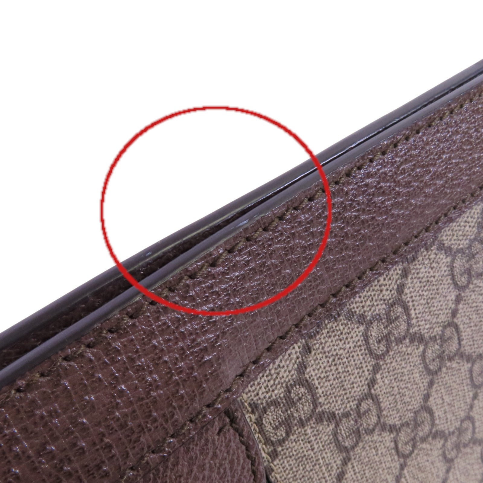 GUCCI 塗層帆布Ophidia GG金扣鏈帶肩背袋