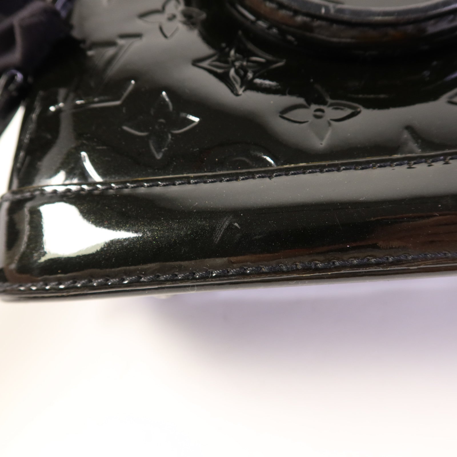 LOUIS VUITTON Vernis Alma BB銀扣手挽肩背兩用袋