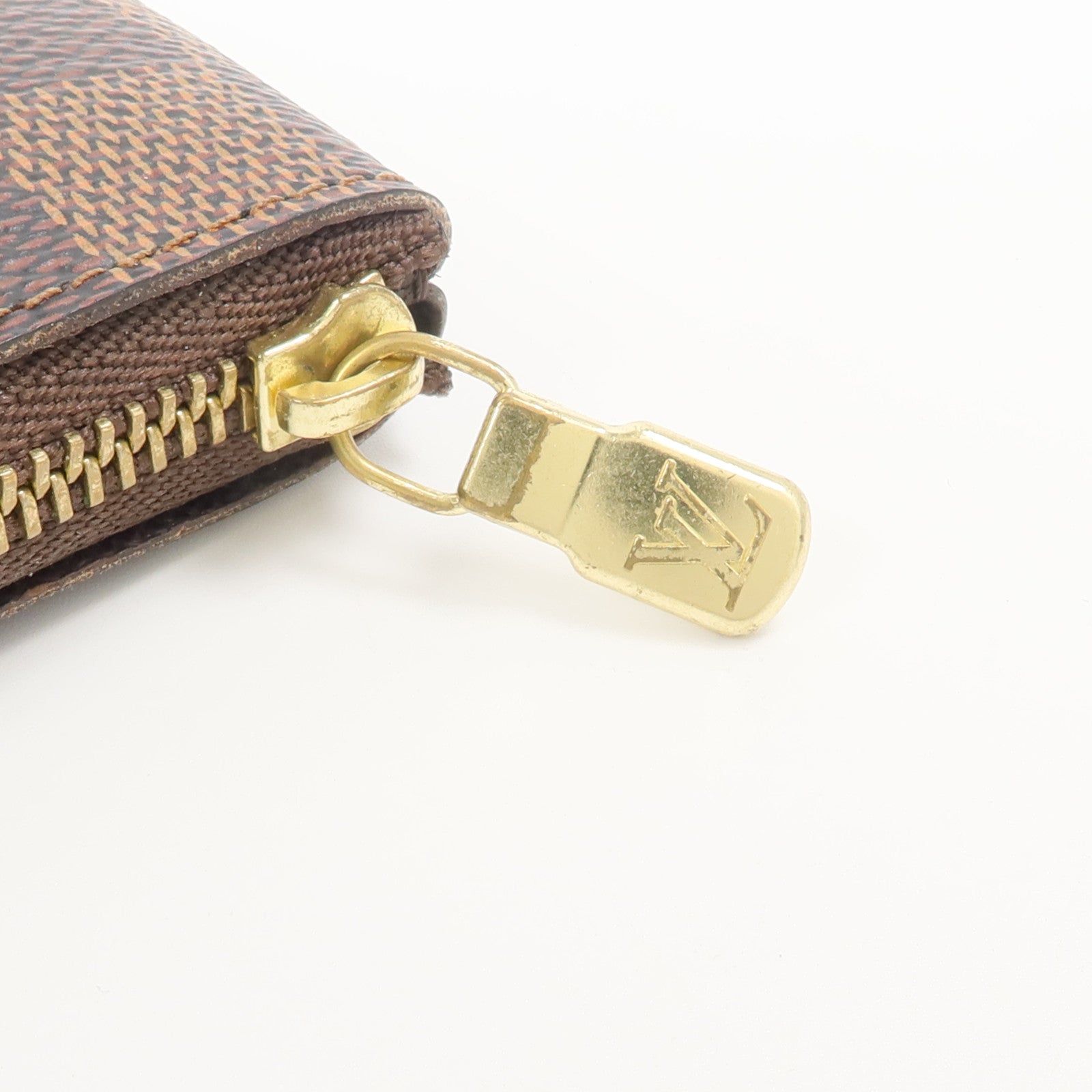 LOUIS VUITTON Damier Key Pouch金扣零錢包