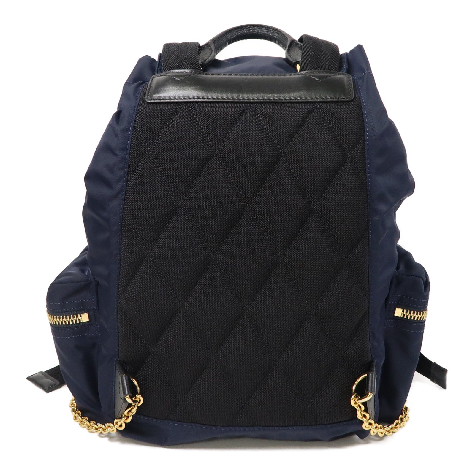 BURBERRY 尼龍Backpack金扣背包藍色