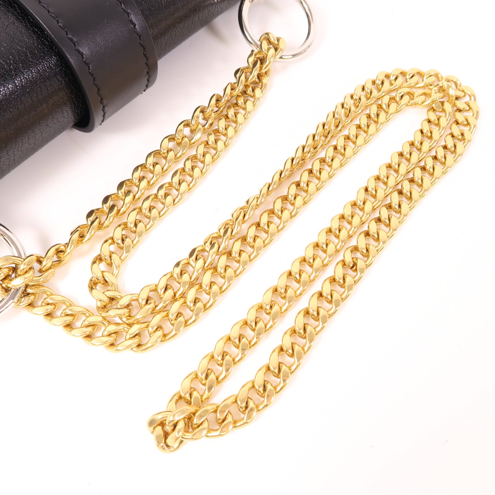 Chloe 牛皮皮革Aby Chain金扣鏈帶肩背袋