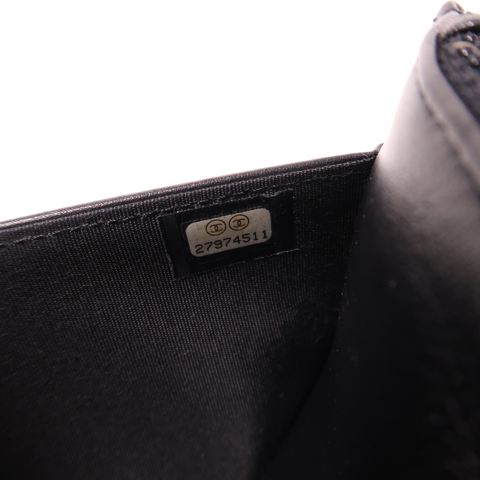 CHANEL 牛皮皮革Boy WOC Wallet On Chain金扣鏈帶肩背袋