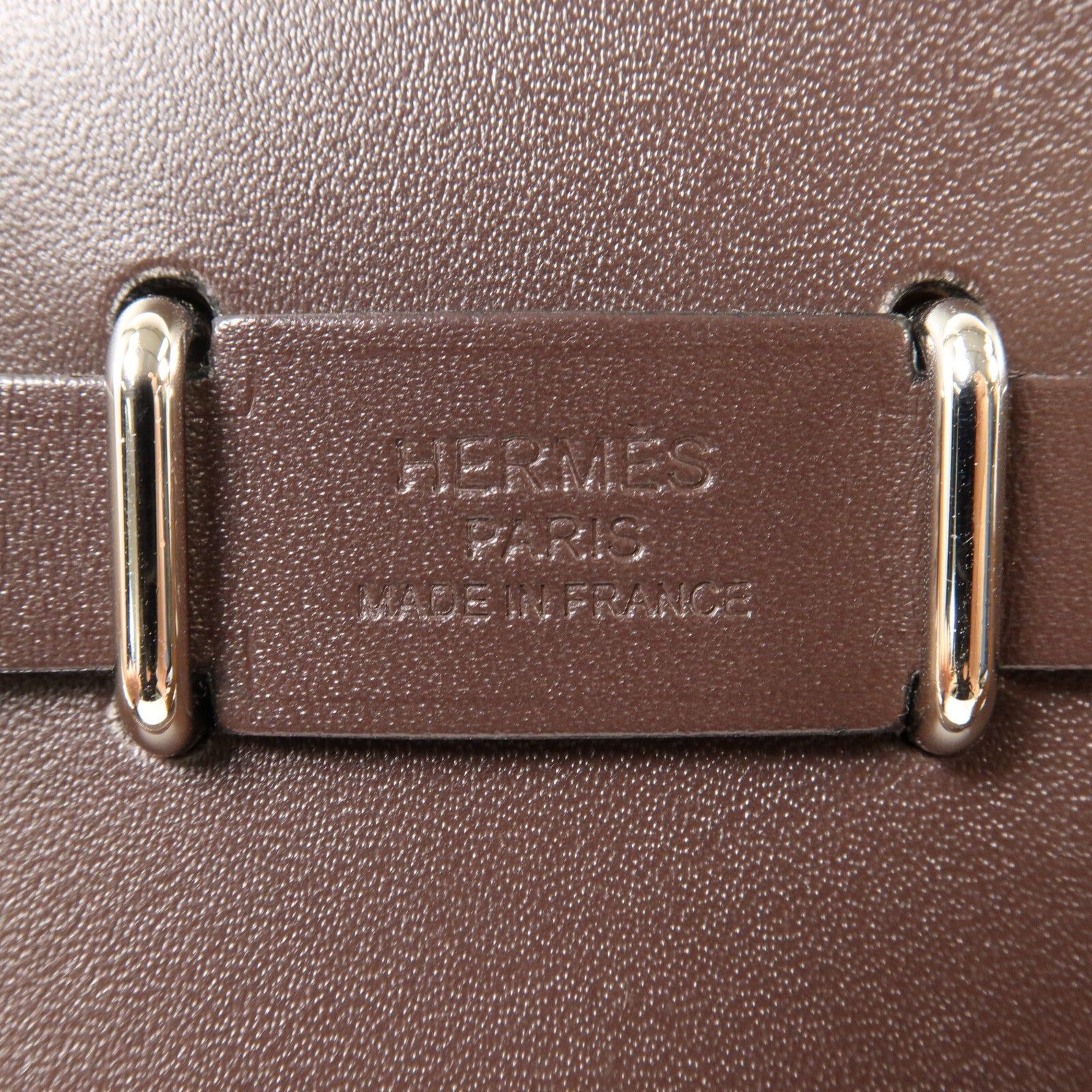 HERMES 帆布Mini Herbag肩背袋Ebene