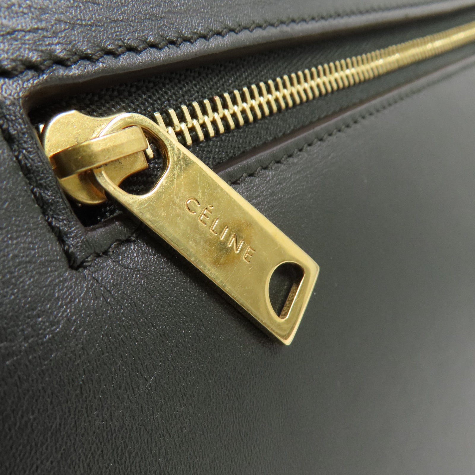 CELINE 牛皮皮革Trapeze金扣手挽肩背兩用袋