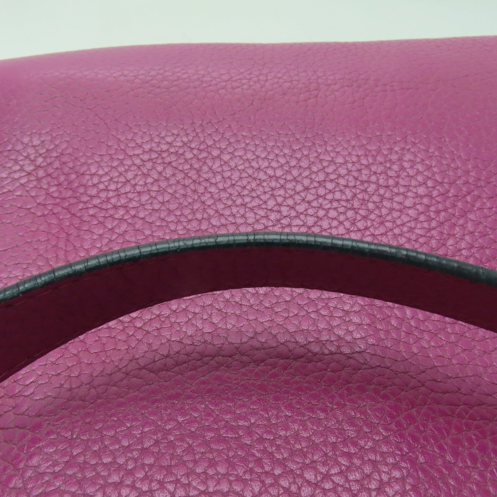 LOEWE 【激減優惠】牛皮皮革Shoulder Bag銀扣肩背袋紫紅色