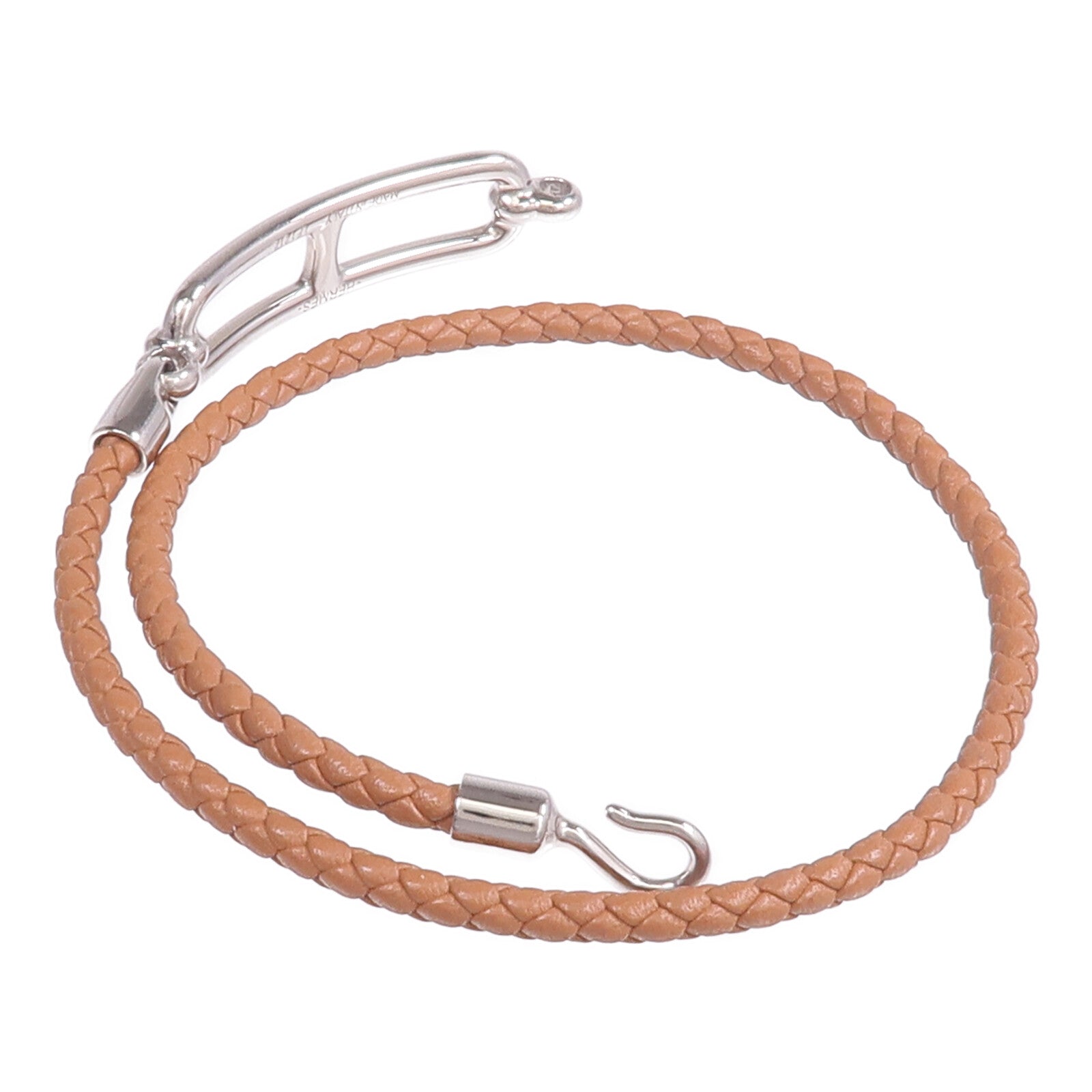 HERMES Swift皮革Roulis Double Tour銀扣手帶
