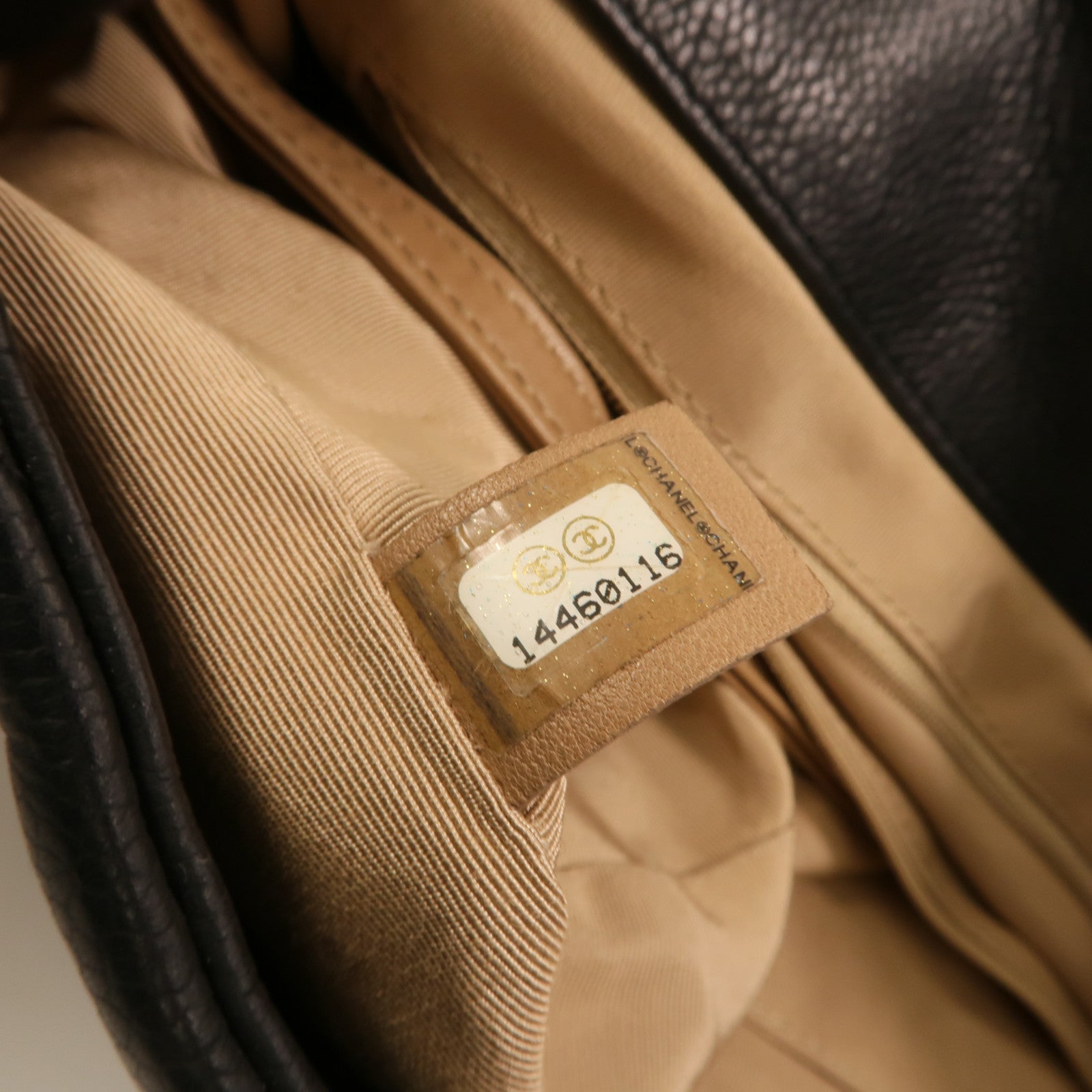 CHANEL 牛皮皮革Timeless銀扣鏈帶肩背袋
