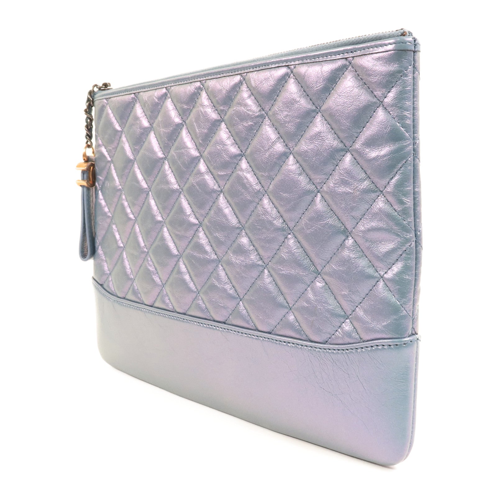 CHANEL 牛皮皮革Clutch金扣手拿包